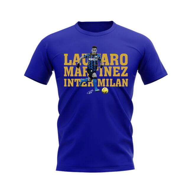 Lautaro Martinez Inter Milan Player Tee (Royal Blue)
