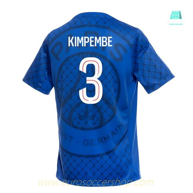 2025-2026 PSG Academy Pro Home Pre Match Shirt (Royal) (Kimpembe 3)