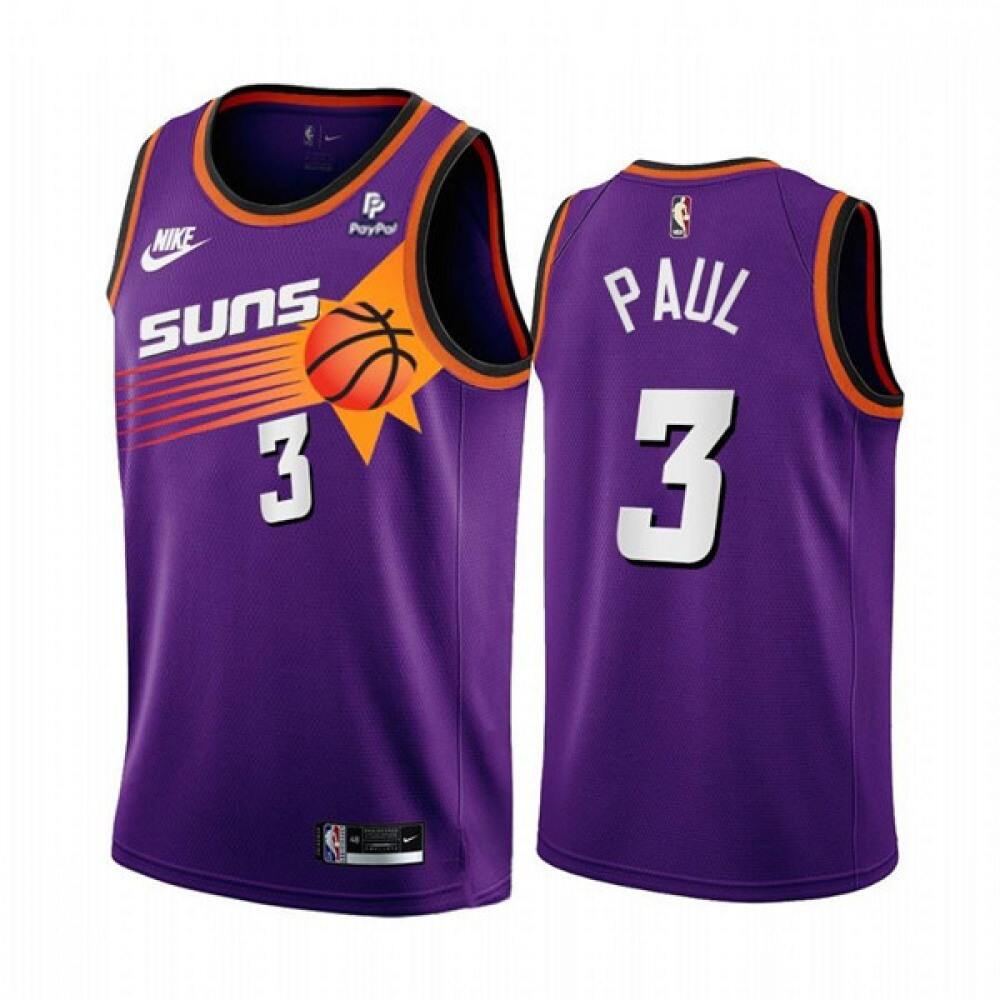 Performance Men's Phoenix Suns #3 Chris Purple Basketball Jersey