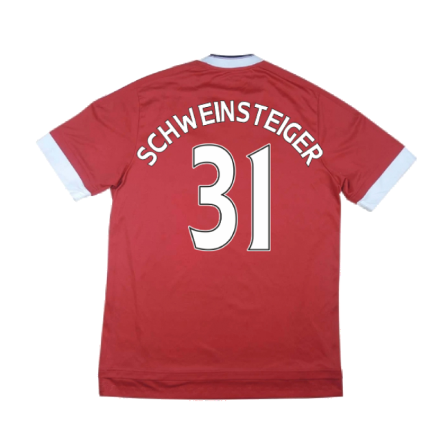 Manchester United 2015-16 Home Shirt (Mint) (Schweinsteiger 31)