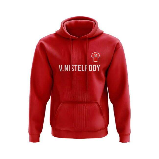 Ruud Van Nistelrooy Man United Number Hoody (Red)