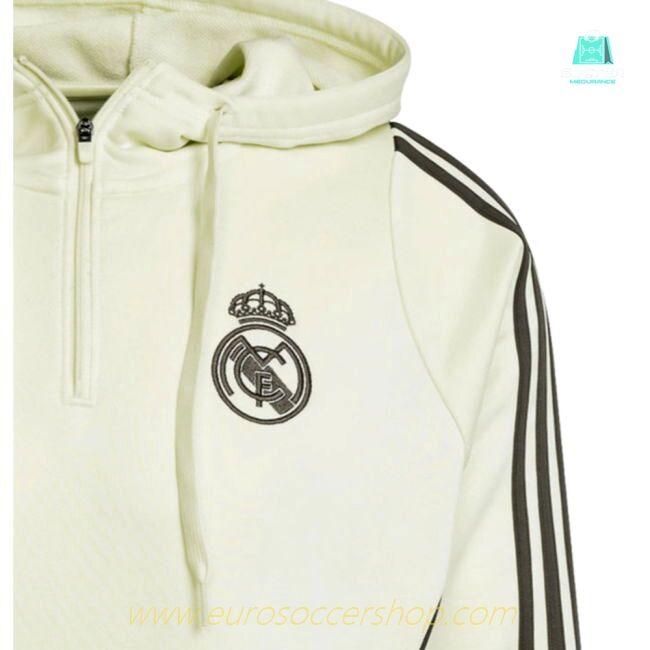 2025-2026 Real Madrid Training Hoody (Almost Lime)