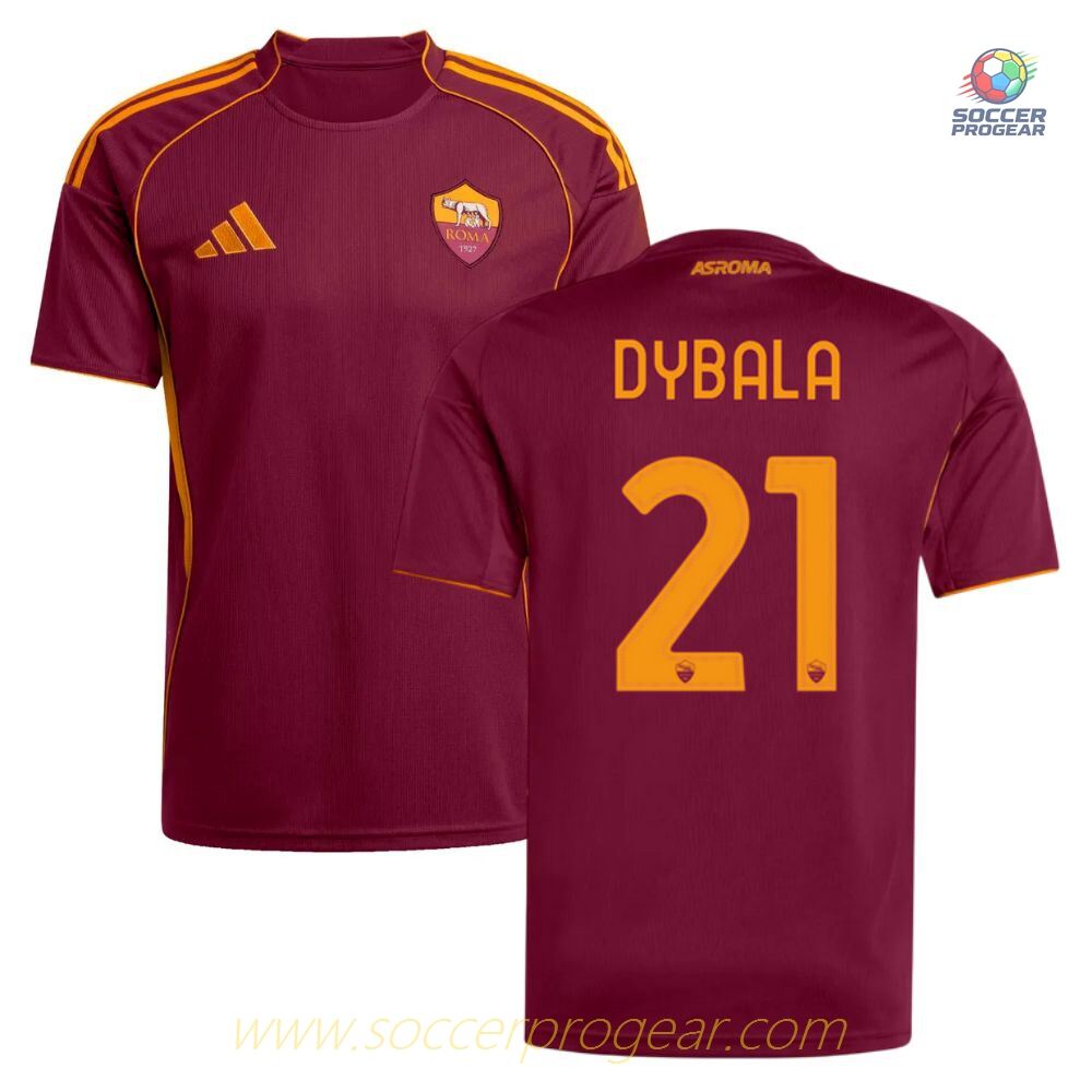 AS Roma Home Football Jersey 2025-26 Edition Dybala