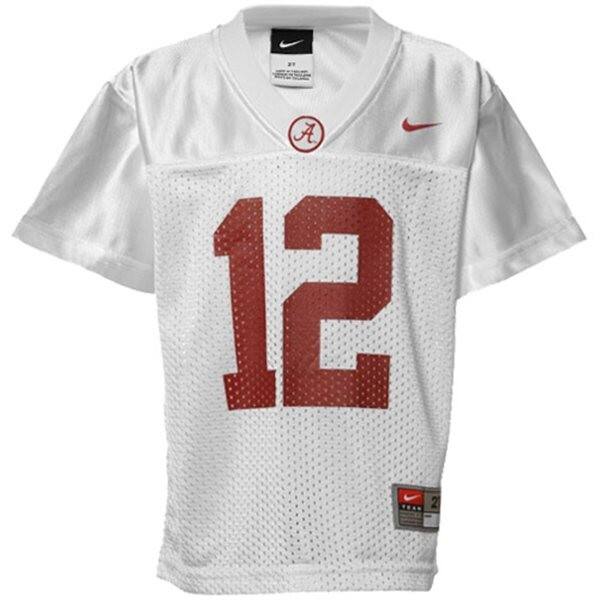 Durable Men Alabama Crimson Tide #12 Joe Namath White Type