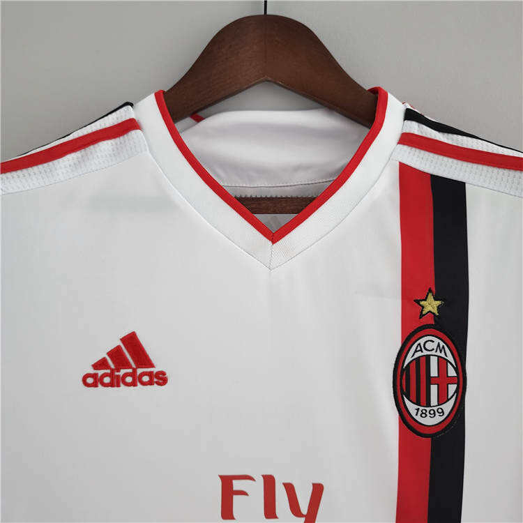 11-12 AC Milan White Retro Football Shirt Soccer Jersey - Official