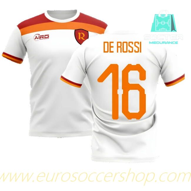 Authentic 2025-2026 Season Serie A Away Football Shirt Design Concept (DE ROSSI 16)