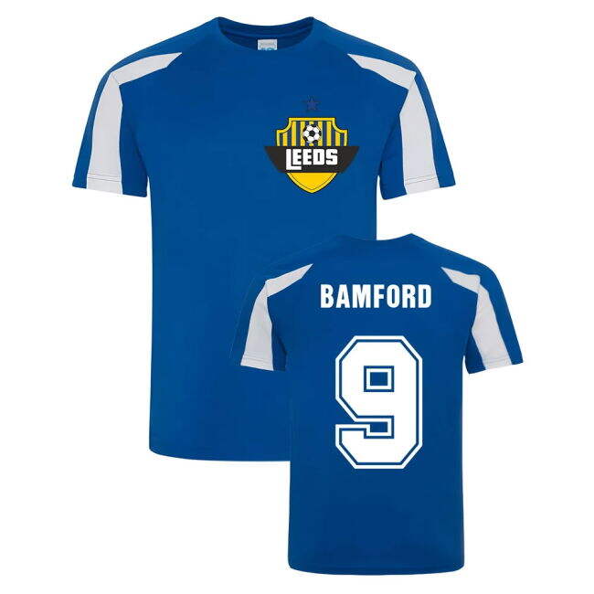 Original Leeds Patrick Bamford Leeds Sports Training Jersey (Blue)