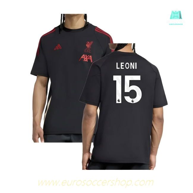 2025-2026 Liverpool Training Tee (Black) (Leoni 15)
