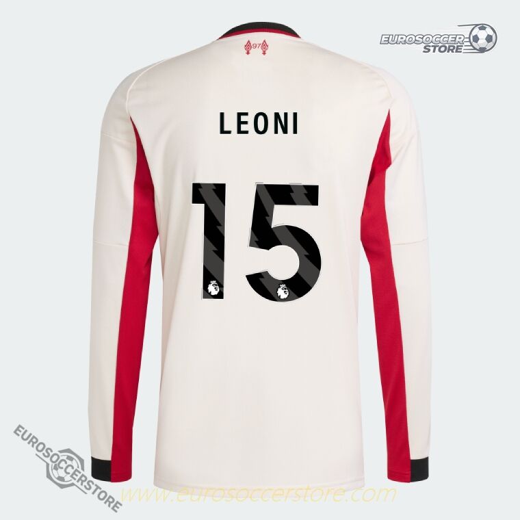 Leeds United Road Long Sleeve ROBERTS 22 Football Shirt 23-24