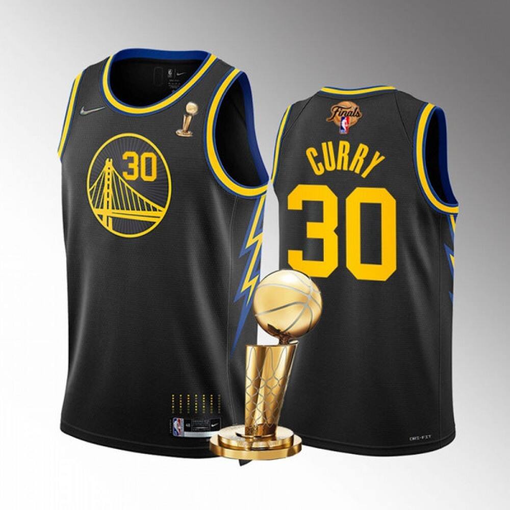 Authentic Golden State Warriors Stephen Curry30 Jersey - Black