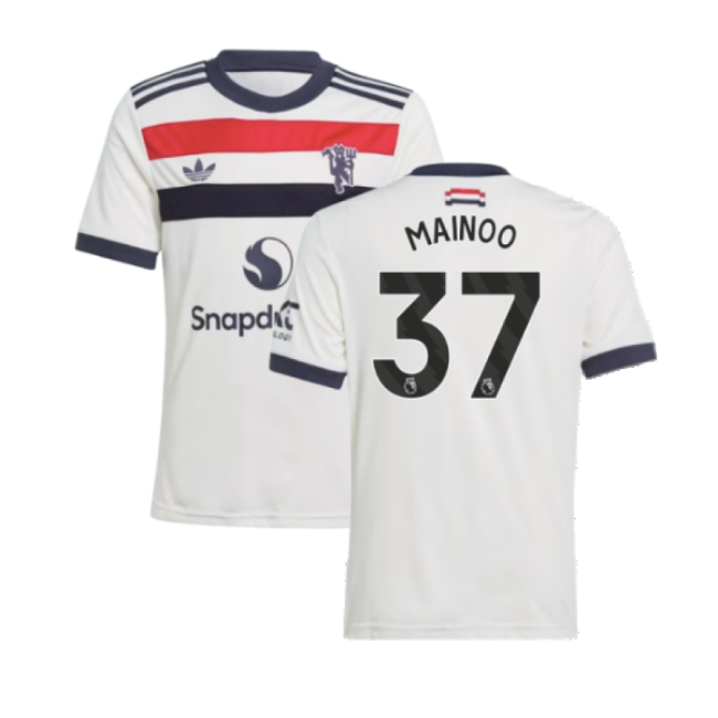 retro 2024-2025 Man Utd Third Shirt (Kids) (Mainoo 37)