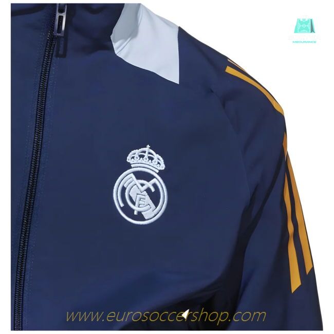 2024-2025 Real Madrid Presentation Jacket (Navy) - Kids