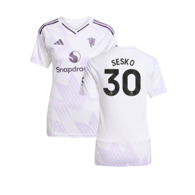 Official 2025-2026 Man Utd Away Shirt (womens) (sesko 30) - Premium
