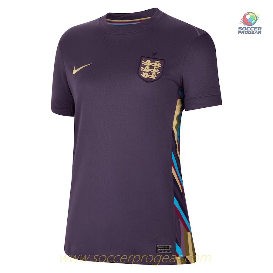 England Away Team Football Jersey 2024-25 Edition Women