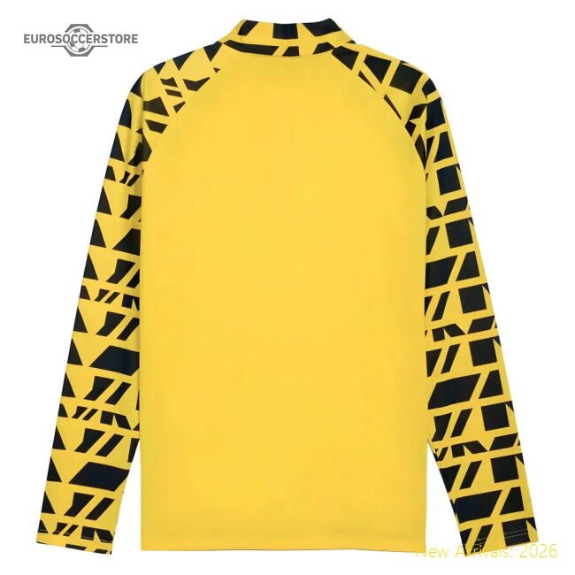 Professional-Grade 2025-2026 Borussia Dortmund Warm Up 1/4 Zip Top