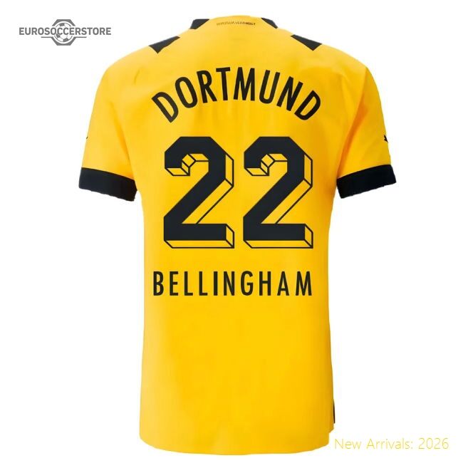 Top-grade 2022-2023 Borussia Dortmund Authentic Home Shirt (belling