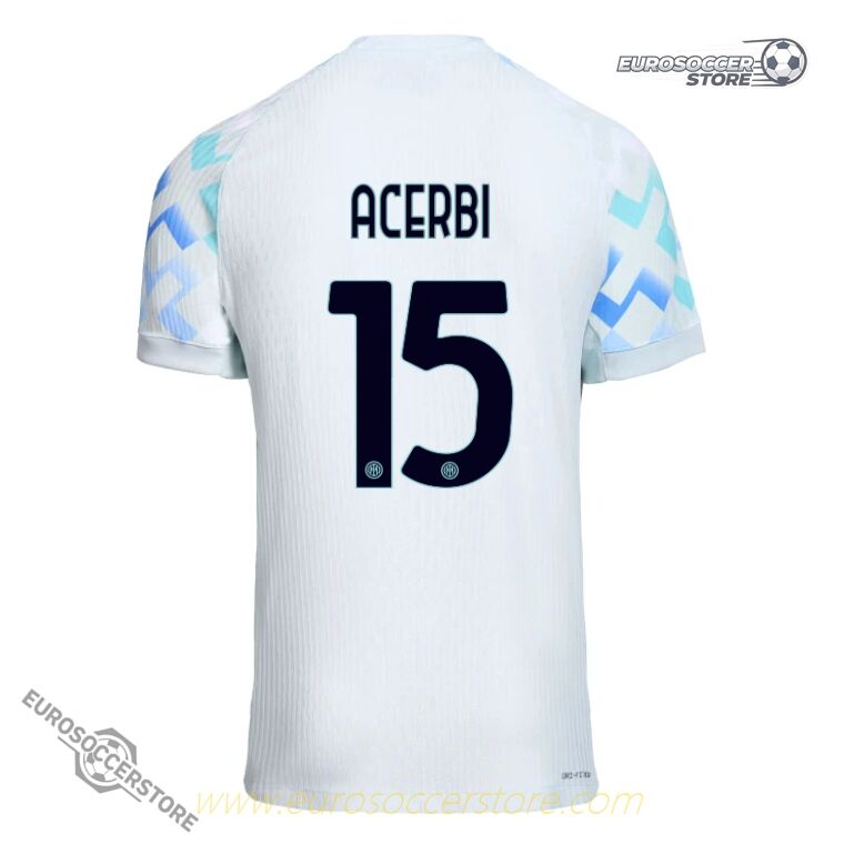 Inter Milan 25-26 Away ACERBI 15 Football Jersey (Player Version)