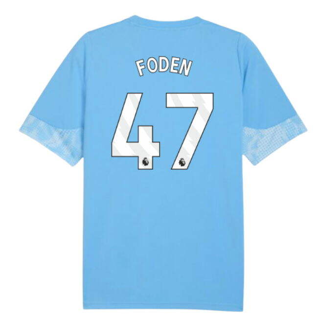 2025-2026 Man City Training Jersey (Light Blue) (Foden 47)