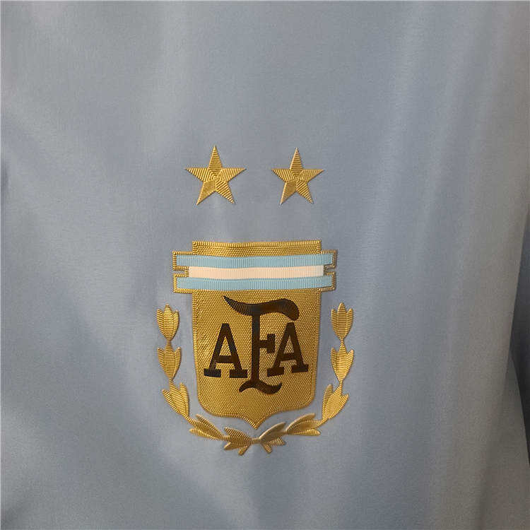 Premium Quality Argentina World Cup 2022 Blue Windbreaker Jacket