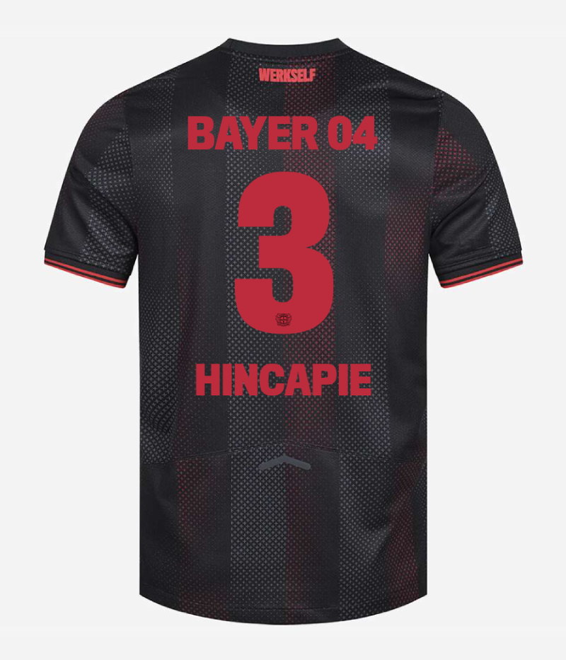 Bayer 04 Leverkusen 25-26 Season Home Jersey with HINCAPIE 3 Printing