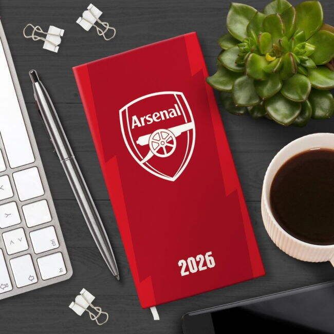 Arsenal FC Slim Diary 2026 - premium