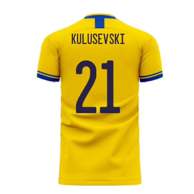 Sweden 2025-2026 Home Concept Football Kit (Libero) (KULUSEVSKI 21)