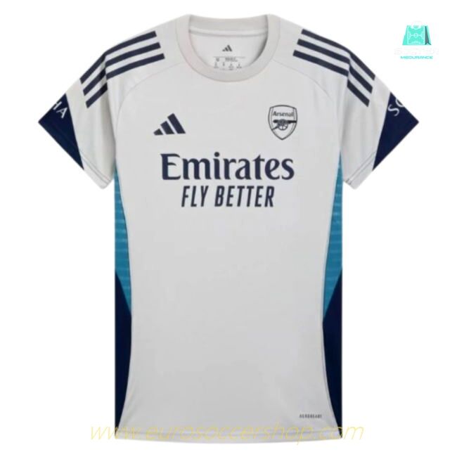 2025-2026 Arsenal Training Shirt (Grey Two) - Womens (Adams 6)