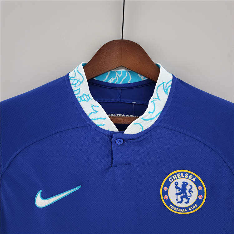 Chelsea 2223 Home Blue Soccer Jersey Long Sleeve Football Shirt -