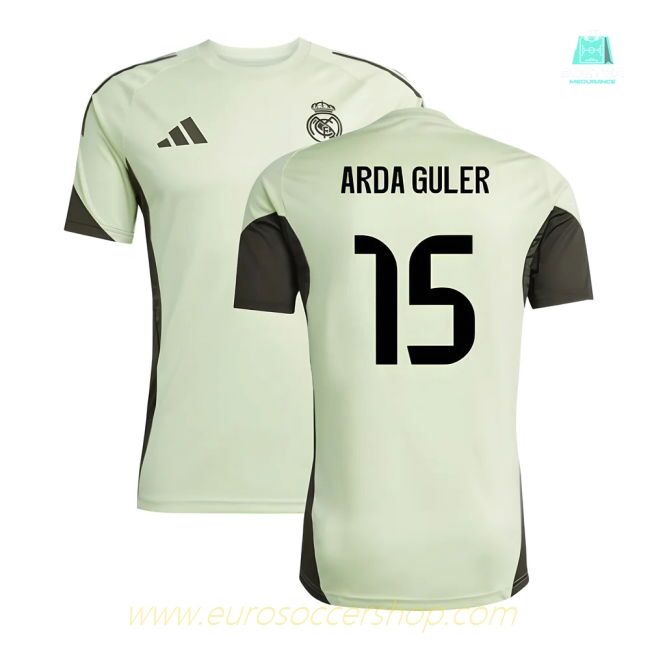 2025-2026 Real Madrid Training Jersey (Almost Lime) (Arda Guler 15)