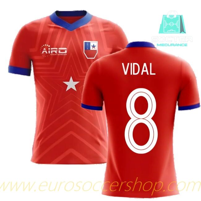 2025-26 Edition Chile Home Jersey Design Concept (VIDAL 8)