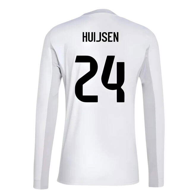 2025-2026 Real Madrid Home Football Shirt (Huijsen 24) Stretch Fabric