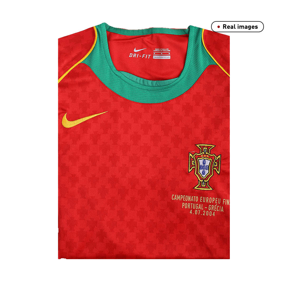 Portugal Home Retro Soccer Jersey 2004 - Euro Final Authentic Kit