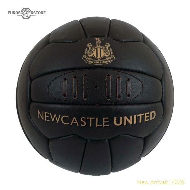 Authentic Newcastle United Fc Retro Heritage Mini Ball - Premium