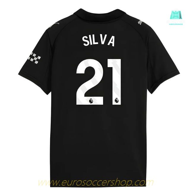 2025-2026 Man City Away Shirt (Kids) (Silva 21)