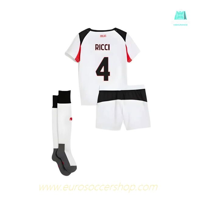 2025-2026 AC Milan Away Mini Kit (Ricci 4)