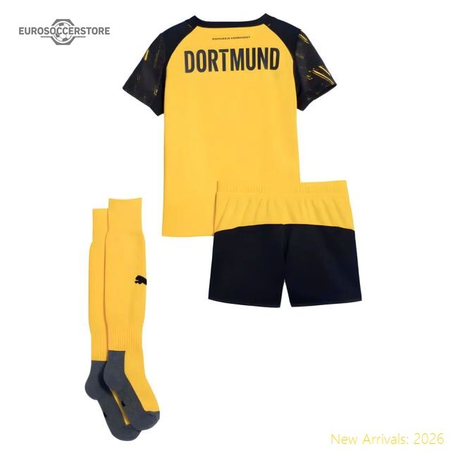 Official Genuine 2025-2026 Borussia Dortmund Home Mini Kit