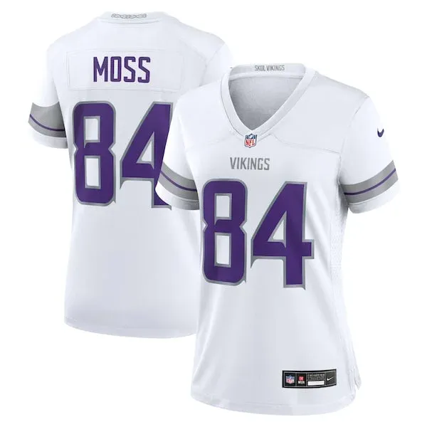 None Randy Moss Game Jersey - White | NFL Player Jersey | NFL Football
