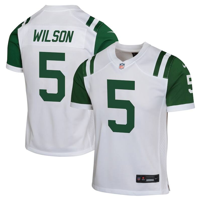 None Garrett Wilson New York Jets Timeless Fan Apparel Football Appare