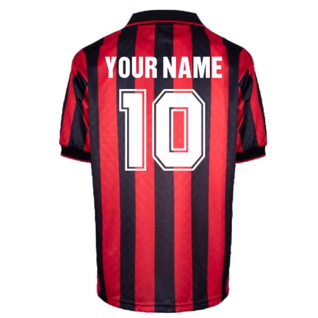 Ac Milan 1996 Home Retro Shirt (your Name) - Match Quality