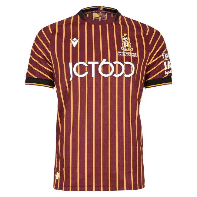 Bradford City official style Home Shirt 2025-2026 (Adult