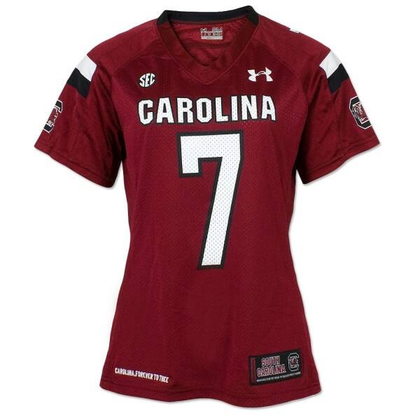 Under Armour South Carolina Gamecocks #7 Jadeveon Clowney Womens Jersey - Red