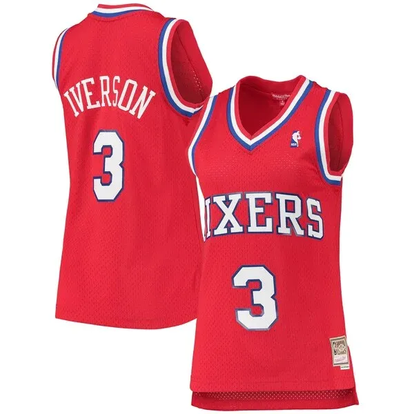 Allen Iverson PHI Swingman Jersey - exclusive contemporary - Red