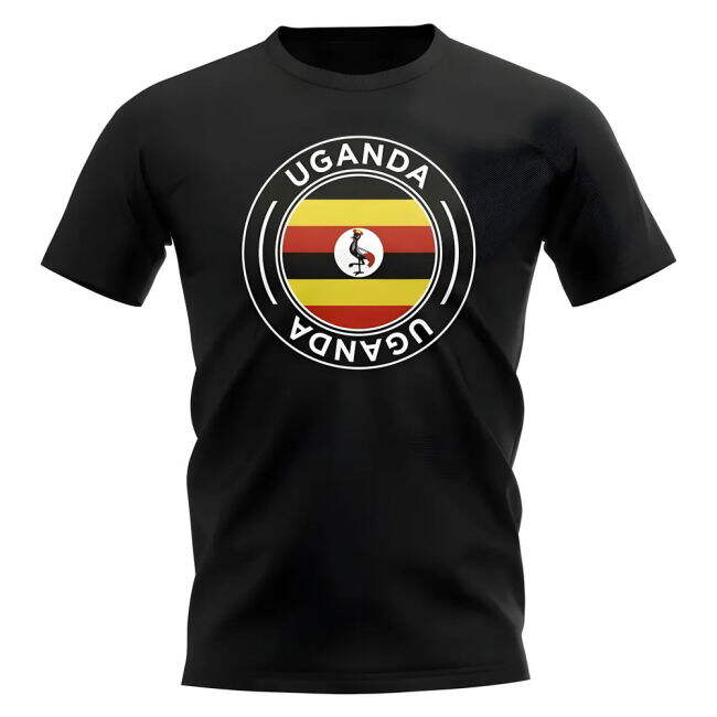 Fan-Favorite Uganda Football Badge T-Shirt (Black) Aero-Dynamic