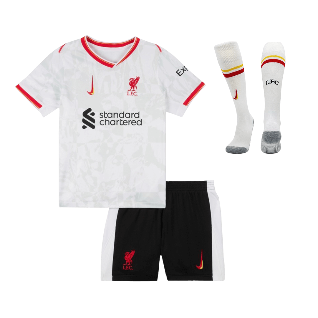 Kid's Liverpool Third Away Soccer Jersey Kit(Jersey+Shorts+Socks) 2024