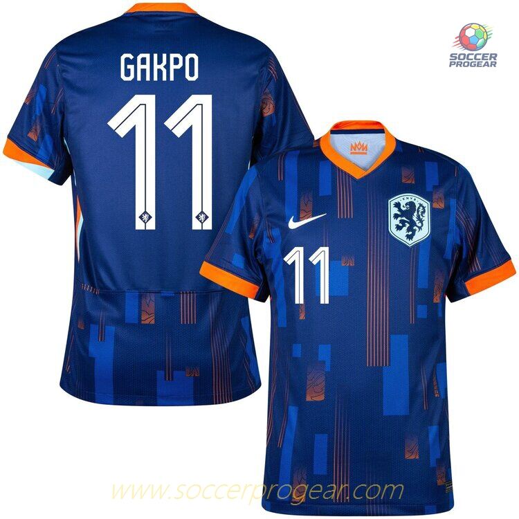 Netherlands 2024/25 Collection Away Football Soccer Shirt Gakpo