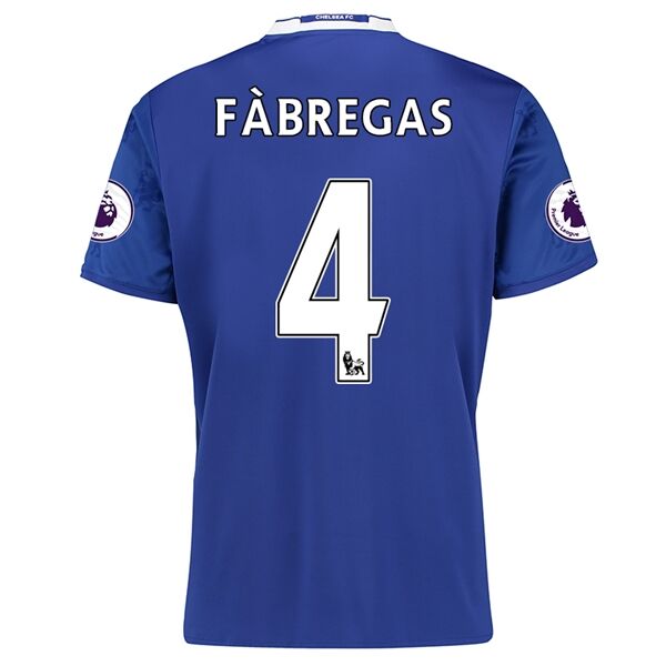Chelsea Home 2016-17 FABREGAS 4 Soccer Jersey Shirt - Official