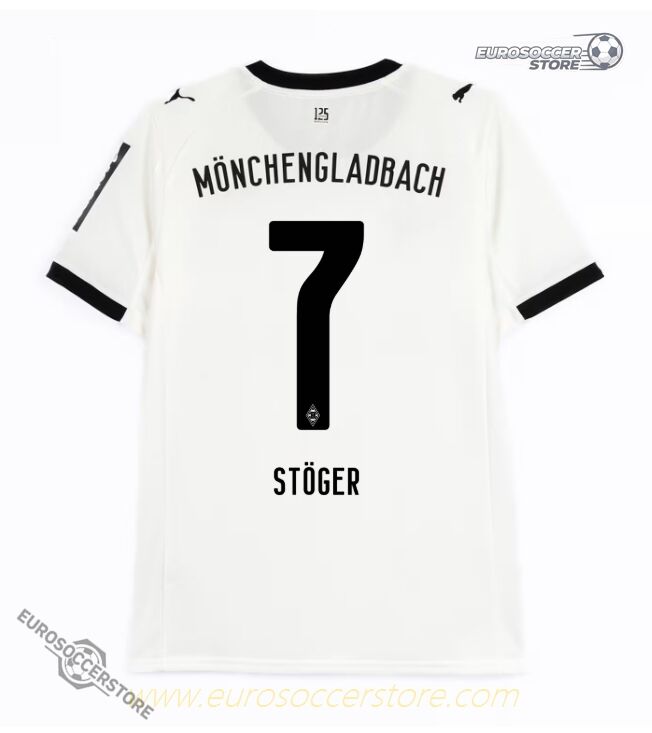 Borussia Monchengladbach 25-26 Season Home Jersey with STÖGER 7 Printing