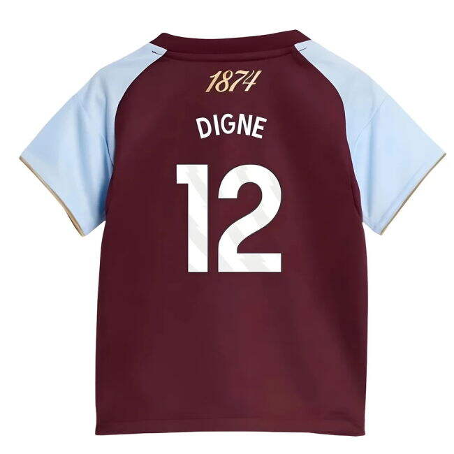 Aston Villa Genuine 2025-2026 Aston Villa Home Baby Kit (Digne 12)