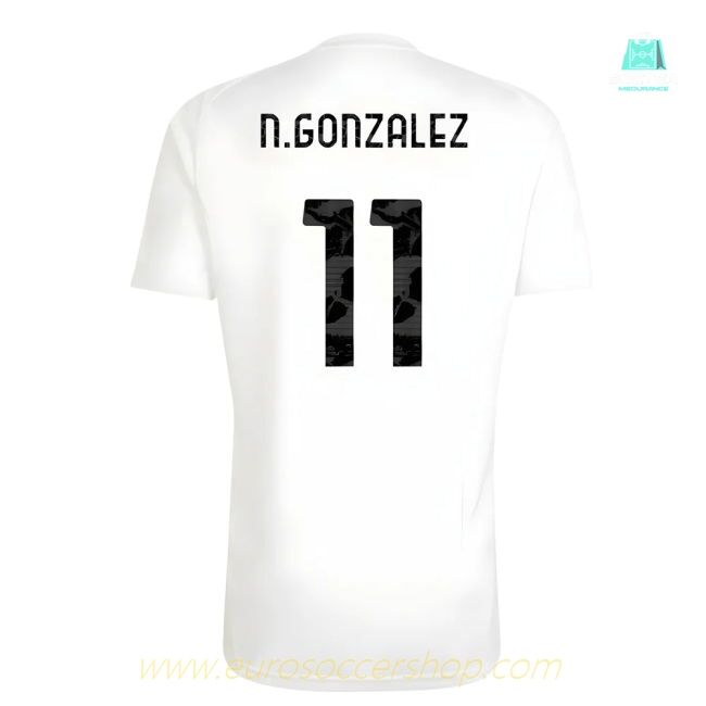 2025-2026 Juventus Training Tee (White) (N.Gonzalez 11)