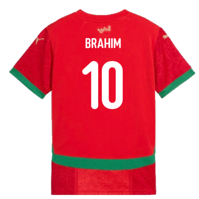 Elite 2024-2025 Morocco Home Shirt (Kids) (Brahim 10) Fan-Favorite